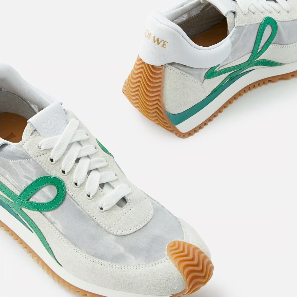 Loewe White and Green Flowrunner